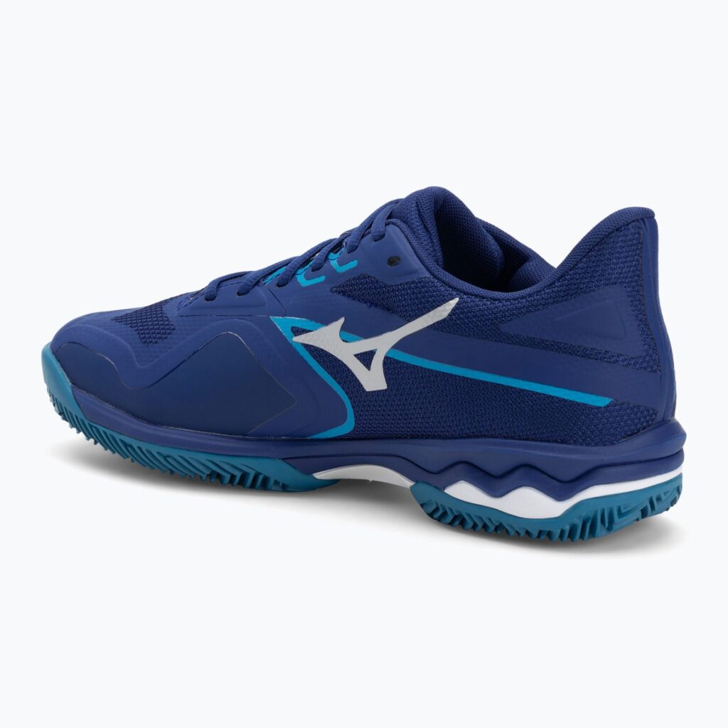 Теннисные кроссовки Mizuno Wave Exceed Light 2 CC bellwether blue/ white/ fjord blue
