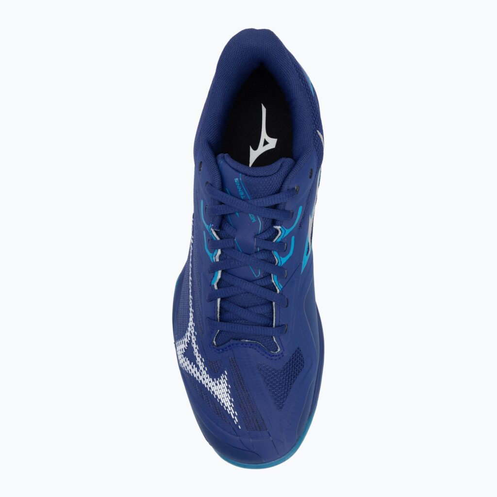 Теннисные кроссовки Mizuno Wave Exceed Light 2 CC bellwether blue/ white/ fjord blue