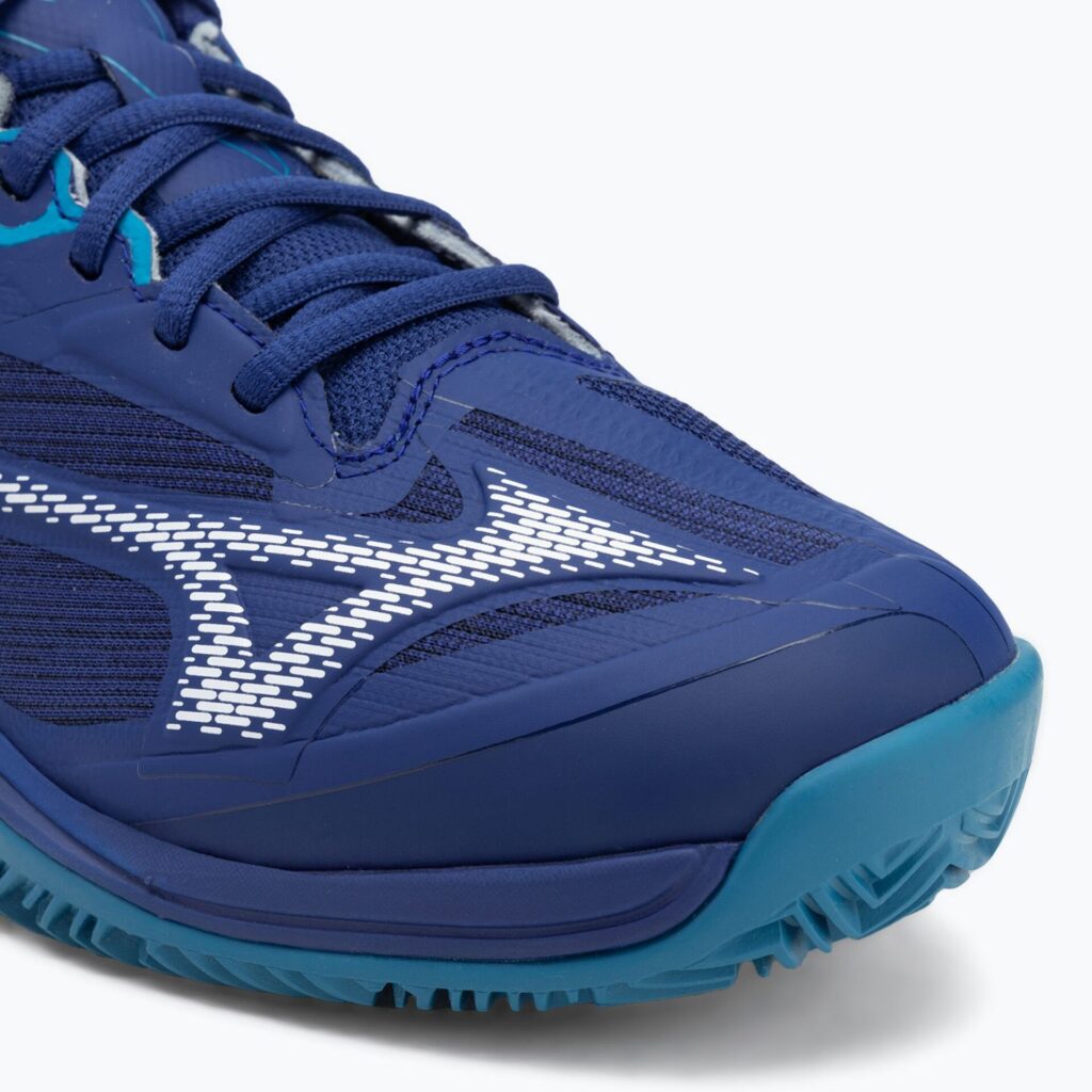 Теннисные кроссовки Mizuno Wave Exceed Light 2 CC bellwether blue/ white/ fjord blue