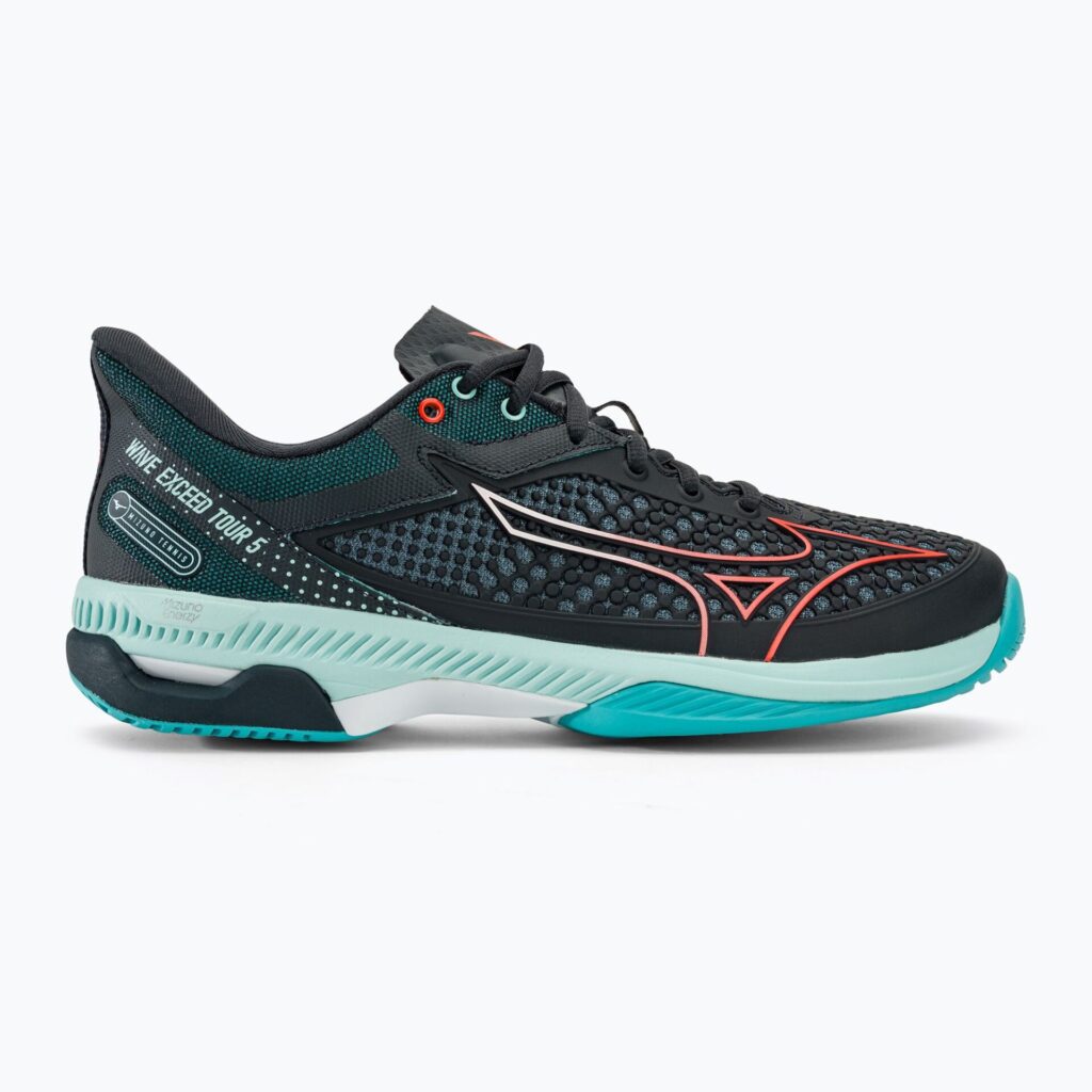 Теннисные кроссовки Mizuno Wave Exceed Tour 5 AC collegiate blue/soleil/tanager turquoise