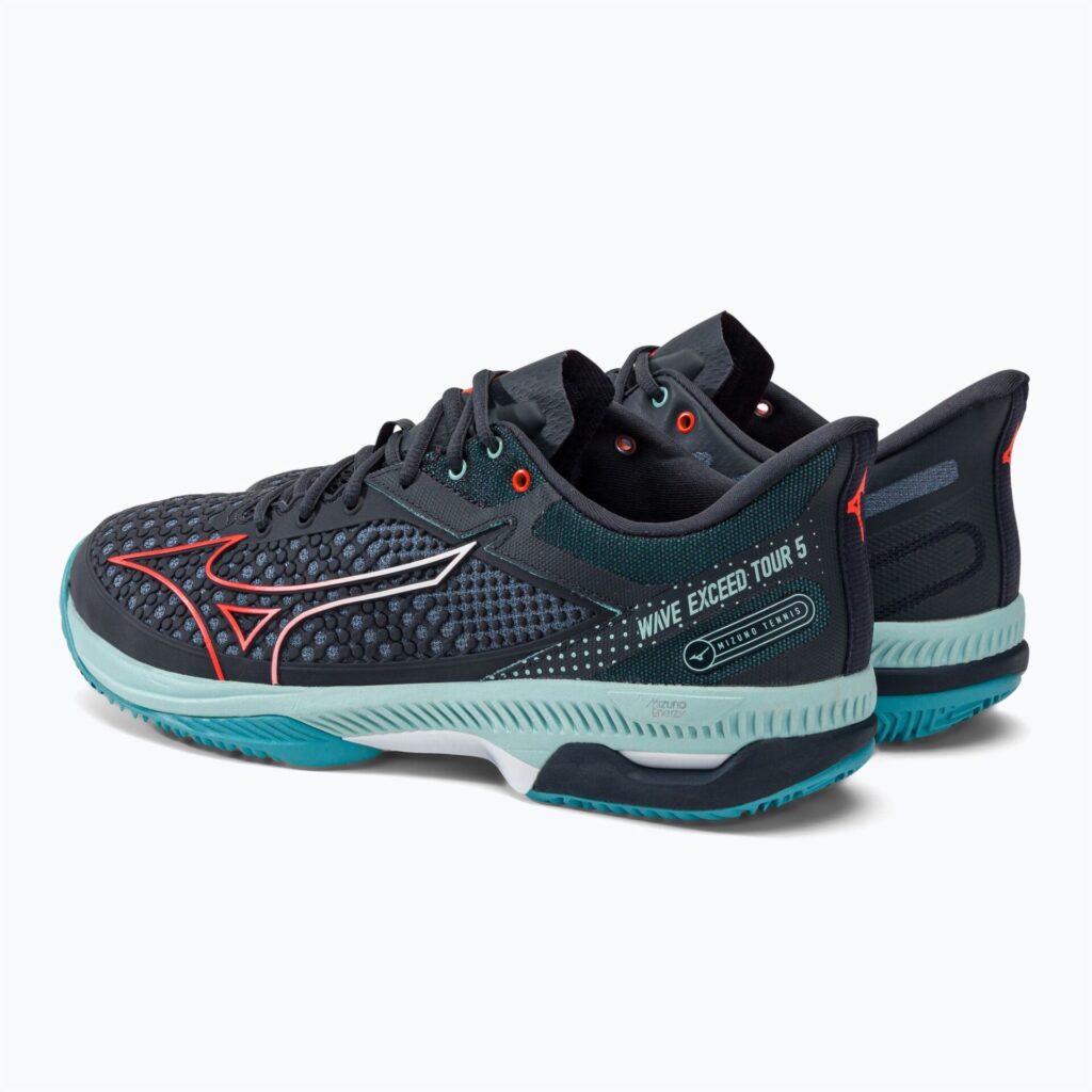 Теннисные кроссовки Mizuno Wave Exceed Tour 5 CC collegiate blue/soleil/tanager turquoise