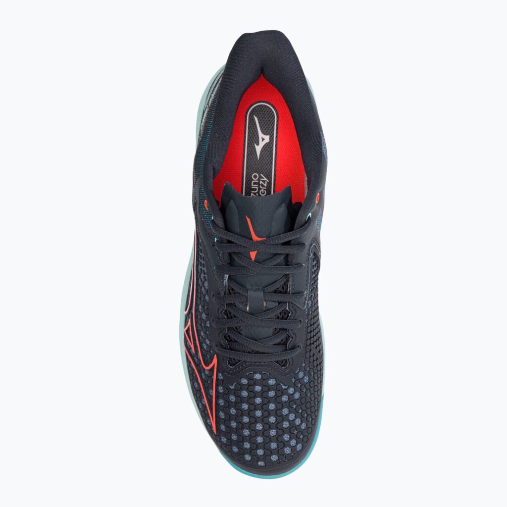 Теннисные кроссовки Mizuno Wave Exceed Tour 5 CC collegiate blue/soleil/tanager turquoise