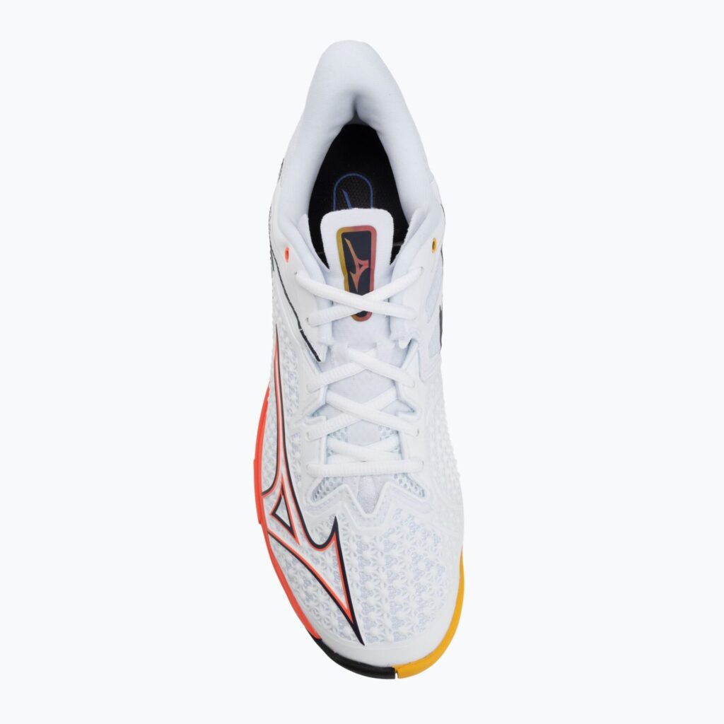 Теннисные кроссовки Mizuno Wave Exceed Tour 6 AC white/fiery coral 2/citrus