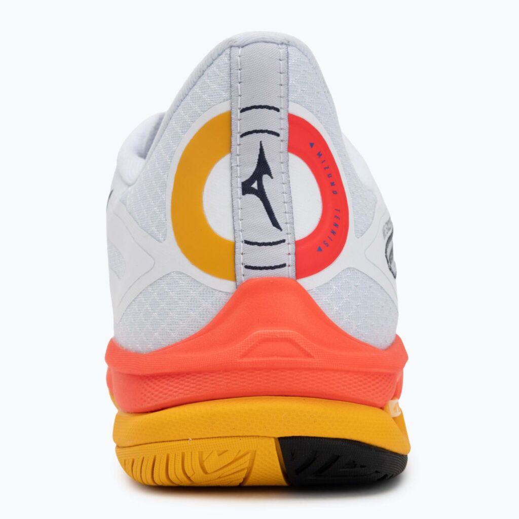 Теннисные кроссовки Mizuno Wave Exceed Tour 6 AC white/fiery coral 2/citrus
