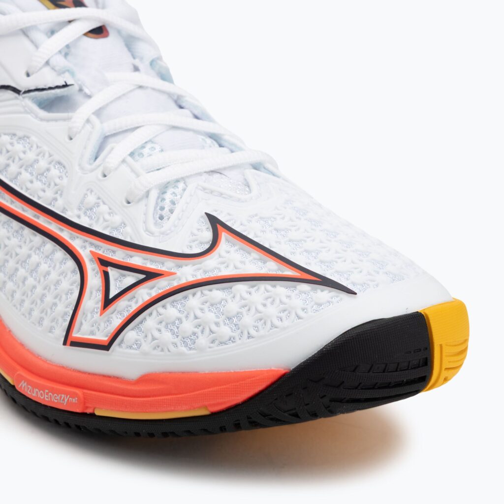 Теннисные кроссовки Mizuno Wave Exceed Tour 6 AC white/fiery coral 2/citrus