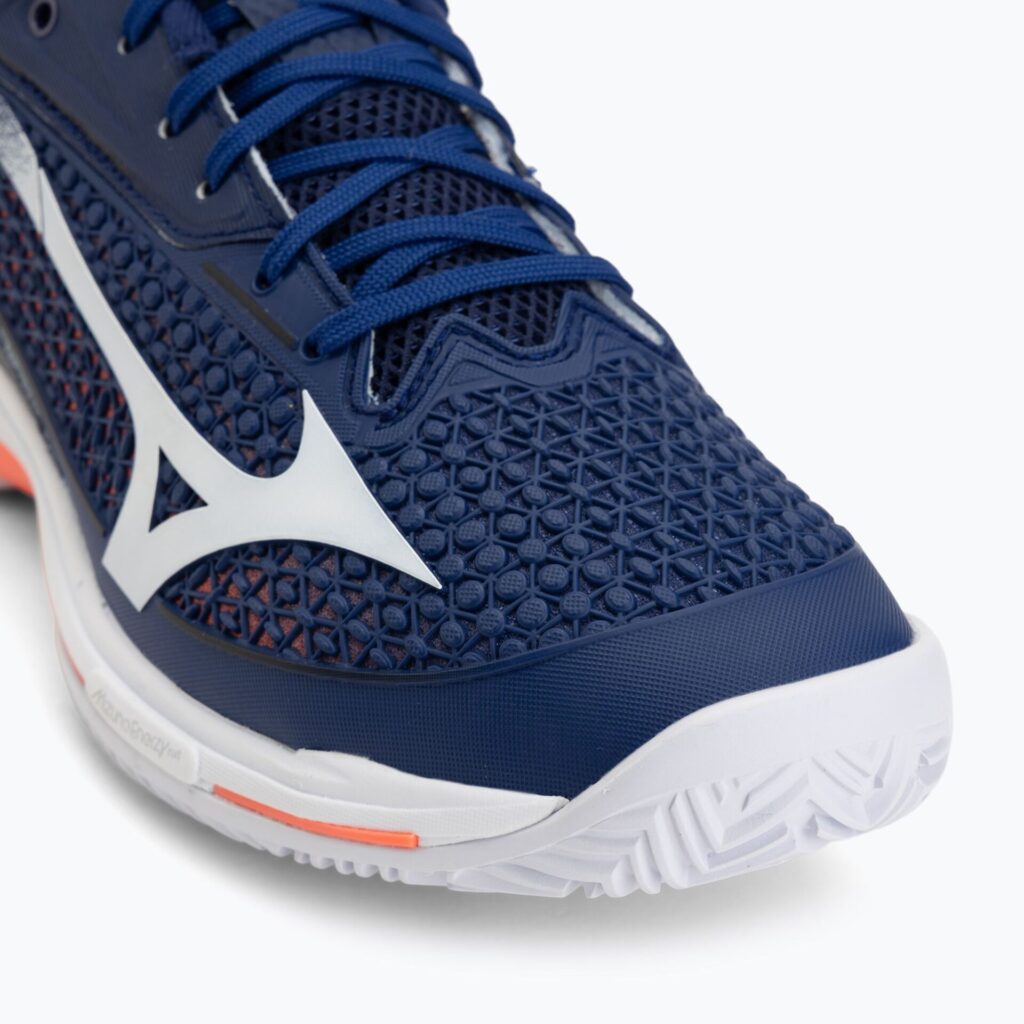 Теннисные кроссовки Mizuno Wave Exceed Tour 7 CC beacon blue/white/lava orange