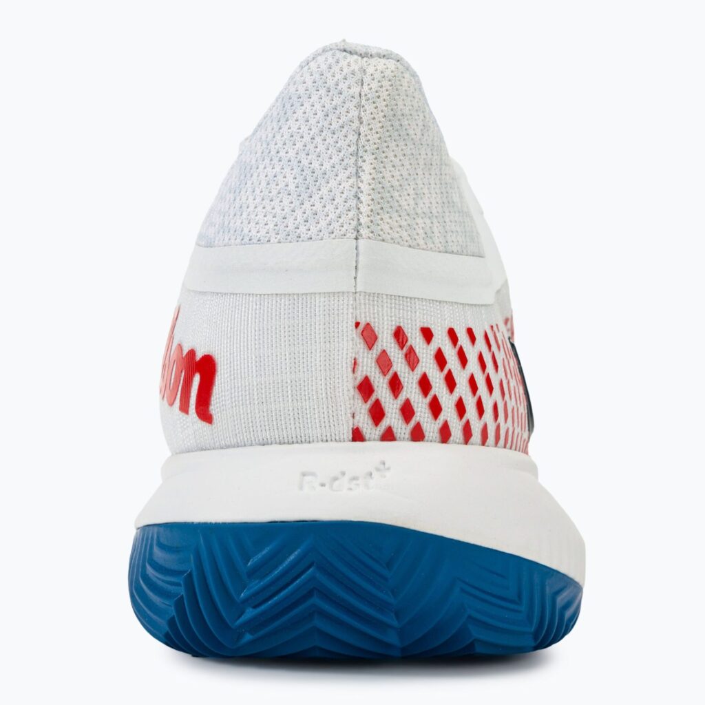 Теннисные кроссовки мужские Kaos Swift 1.5 Clay white/deja vu blue/wilson red