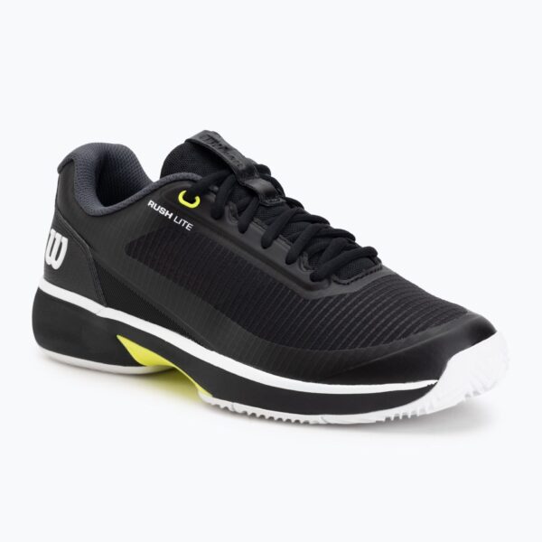 Теннисные кроссовки мужские Rush Lite 5 Clay black/white/safety yellow
