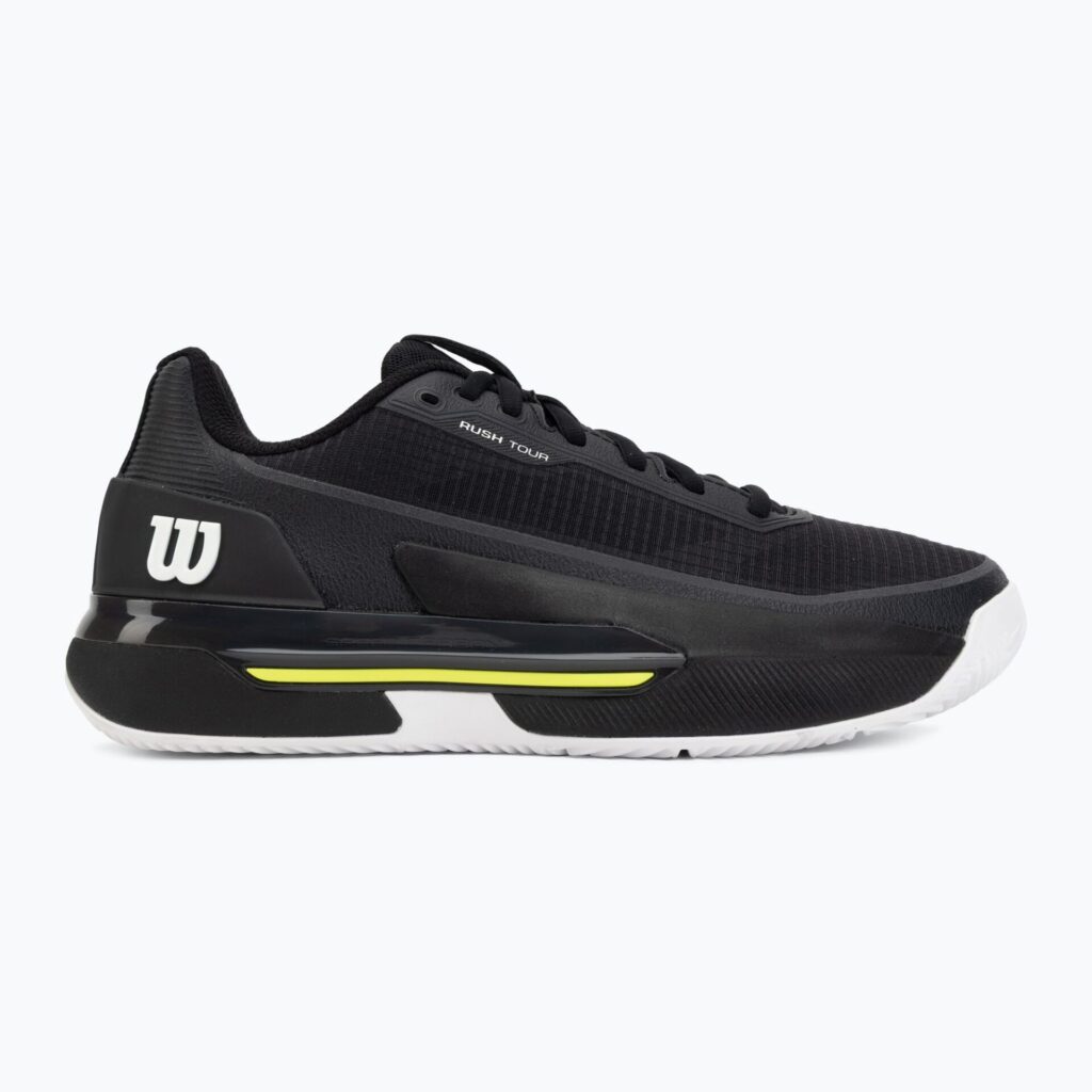 Теннисные кроссовки мужские Rush Pro 5 Tour Clay black/white/safety yellow