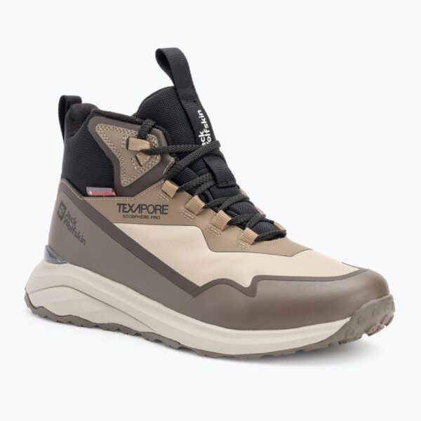 Ботинки мужские Jack Wolfskin Dromoventure Wt Texapore Mid cold coffe