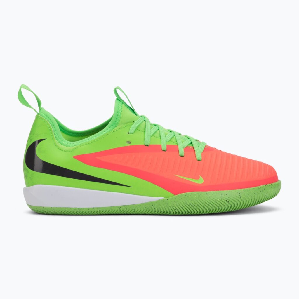Детские футбольные бутсы Nike Jr. Phantom 6 Academy Erling Haaland IC hot punch/green strike/black