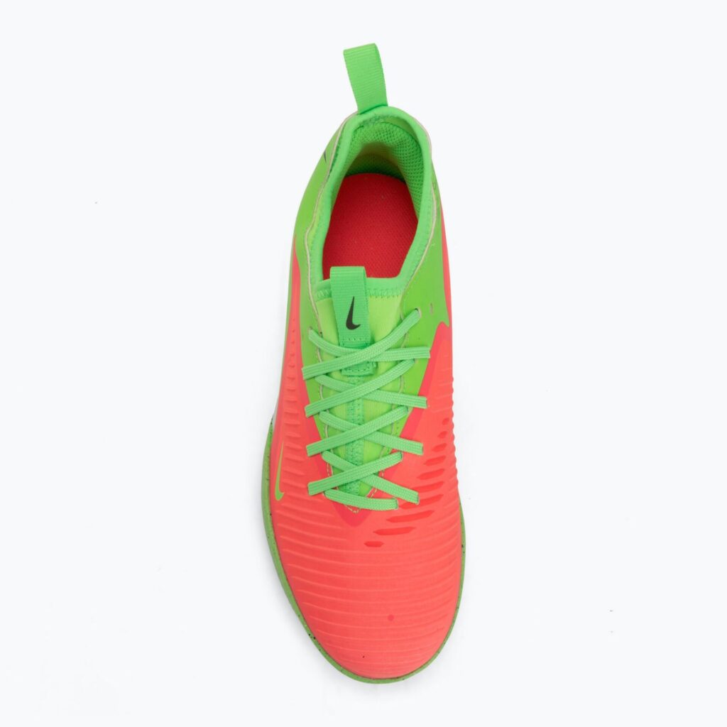 Детские футбольные бутсы Nike Jr. Phantom 6 Academy Erling Haaland IC hot punch/green strike/black