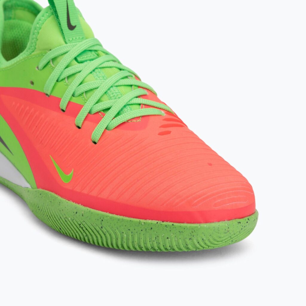 Детские футбольные бутсы Nike Jr. Phantom 6 Academy Erling Haaland IC hot punch/green strike/black