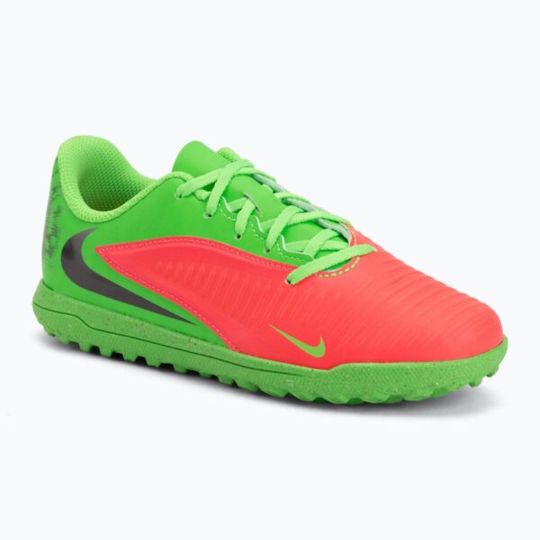 Детские футбольные бутсы Nike Jr. Phantom 6 Club Erling Haaland TF hot punch/green strike/black