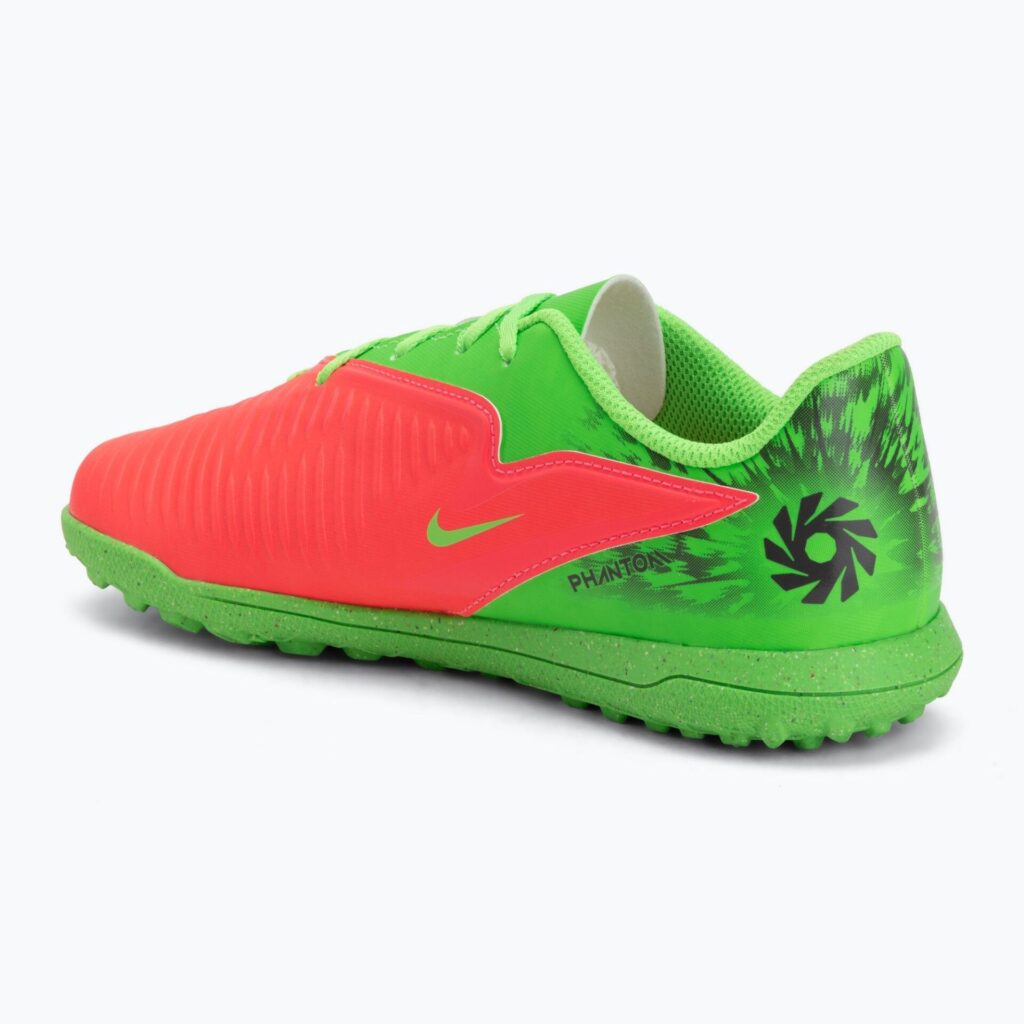 Детские футбольные бутсы Nike Jr. Phantom 6 Club Erling Haaland TF hot punch/green strike/black