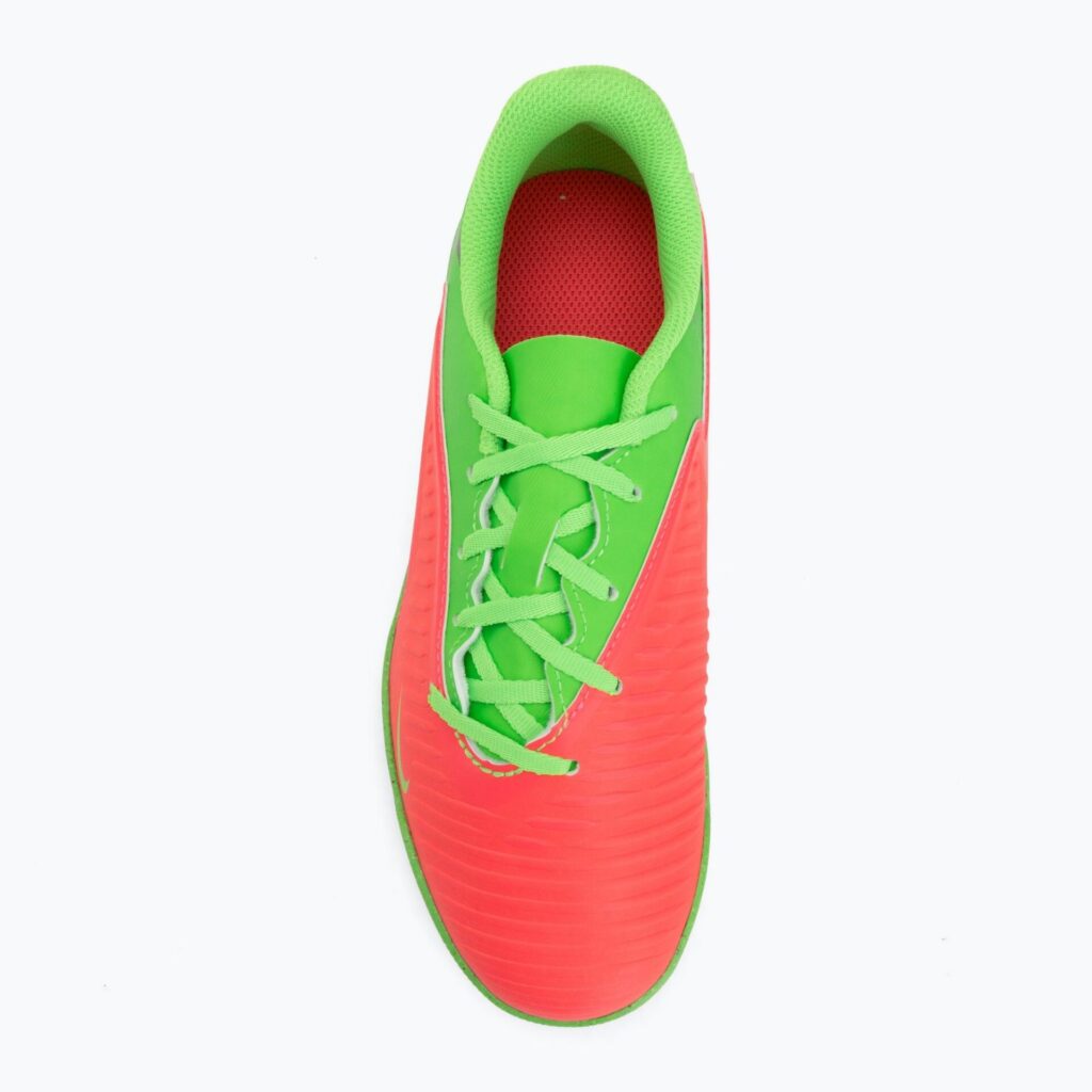 Детские футбольные бутсы Nike Jr. Phantom 6 Club Erling Haaland TF hot punch/green strike/black