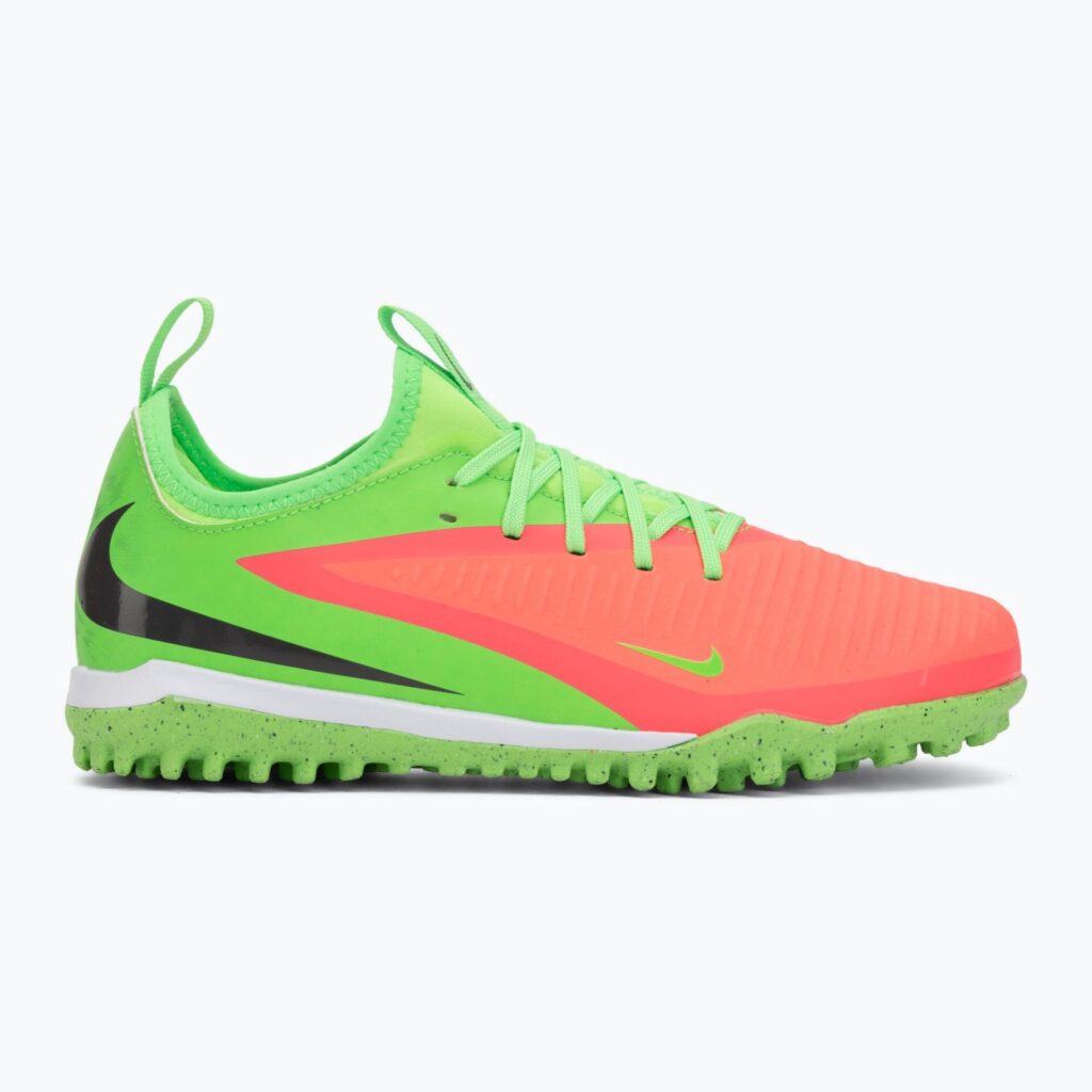 Детские футбольные бутсы Nike Jr. Phantom 6 Low Academy Erling Haaland TF hot punch/green strike/black