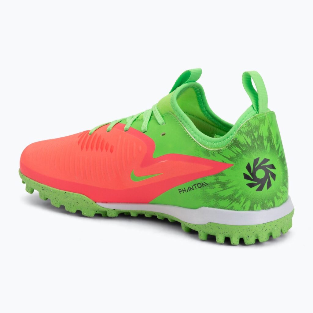 Детские футбольные бутсы Nike Jr. Phantom 6 Low Academy Erling Haaland TF hot punch/green strike/black