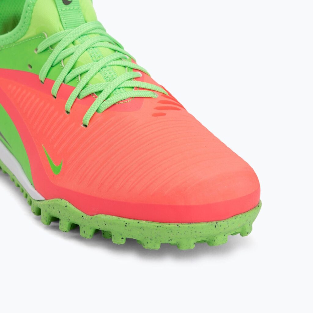 Детские футбольные бутсы Nike Jr. Phantom 6 Low Academy Erling Haaland TF hot punch/green strike/black