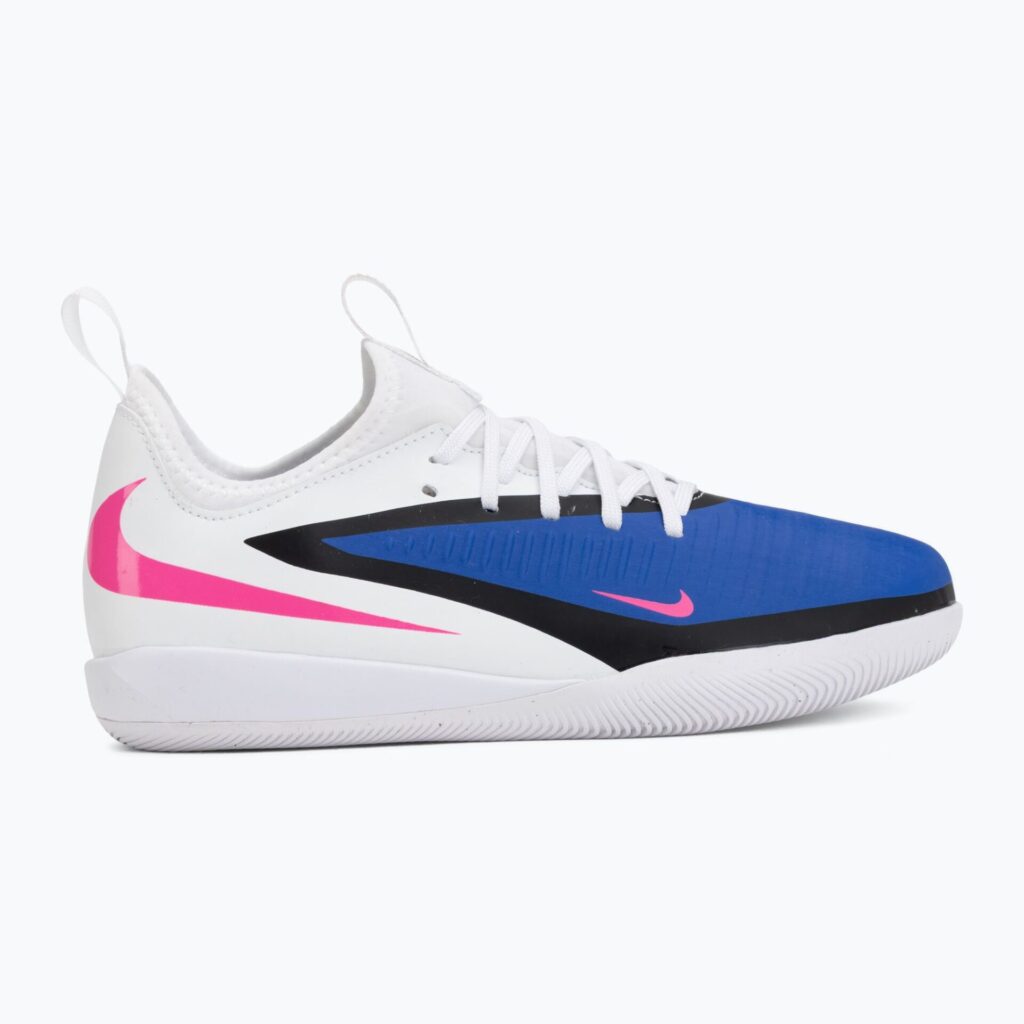 Детские футбольные бутсы Nike Jr. Phantom 6 Low Academy IN racer blue/white/pink blast