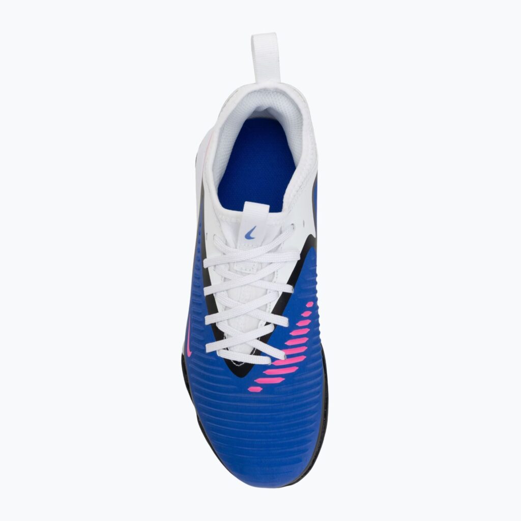 Детские футбольные бутсы Nike Jr. Phantom 6 Low Academy TF racer blue/white/pink blast