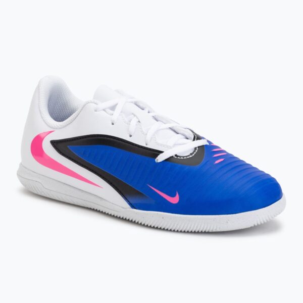 Детские футбольные бутсы Nike Jr. Phantom 6 Low Club IN racer blue/white/pink blast