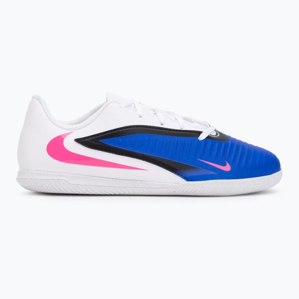 Детские футбольные бутсы Nike Jr. Phantom 6 Low Club IN racer blue/white/pink blast