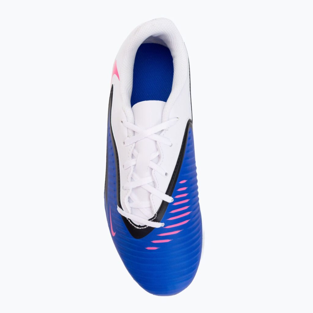 Детские футбольные бутсы Nike Jr. Phantom 6 Low Club IN racer blue/white/pink blast