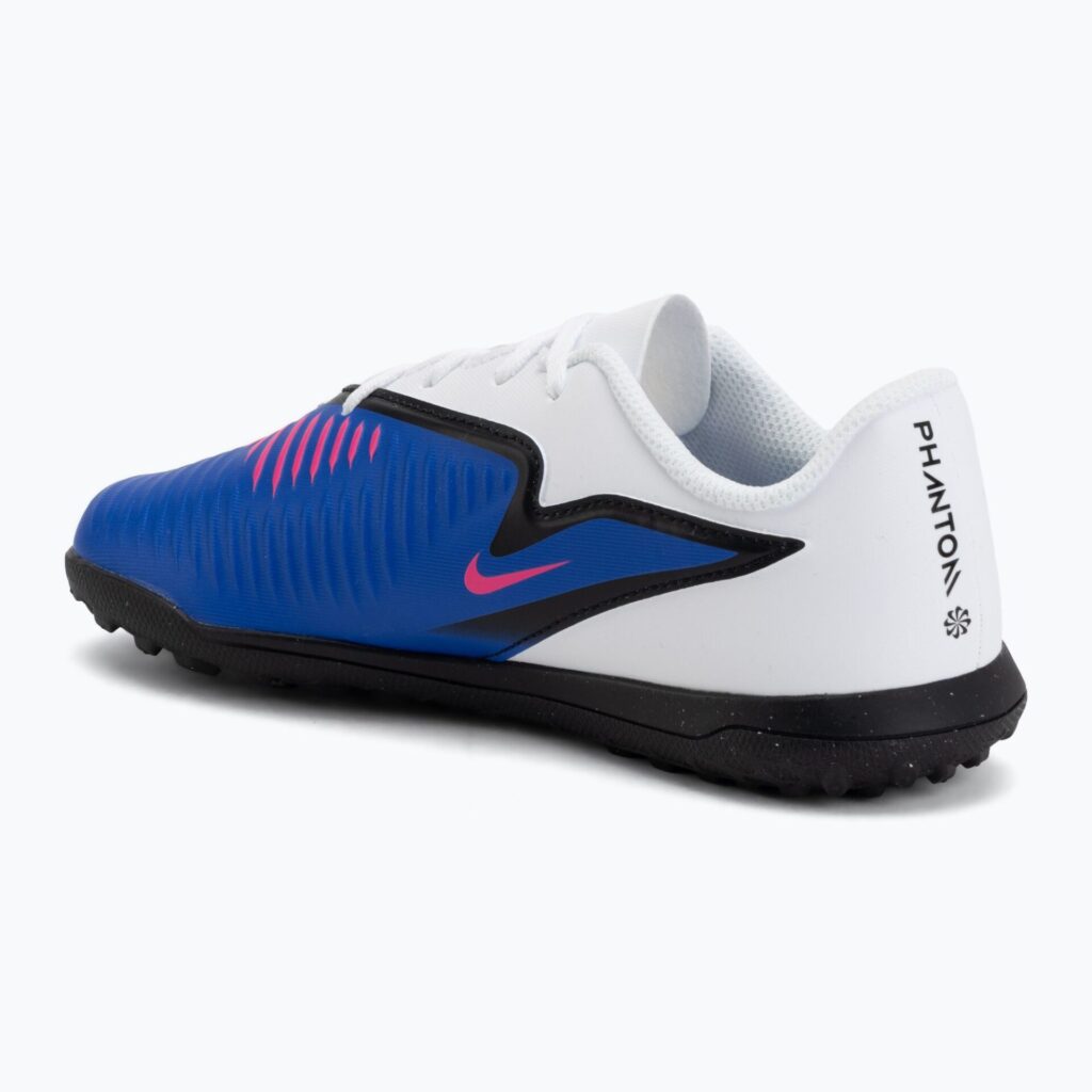 Детские футбольные бутсы Nike Jr. Phantom 6 Low Club TF racer blue/white/pink blast