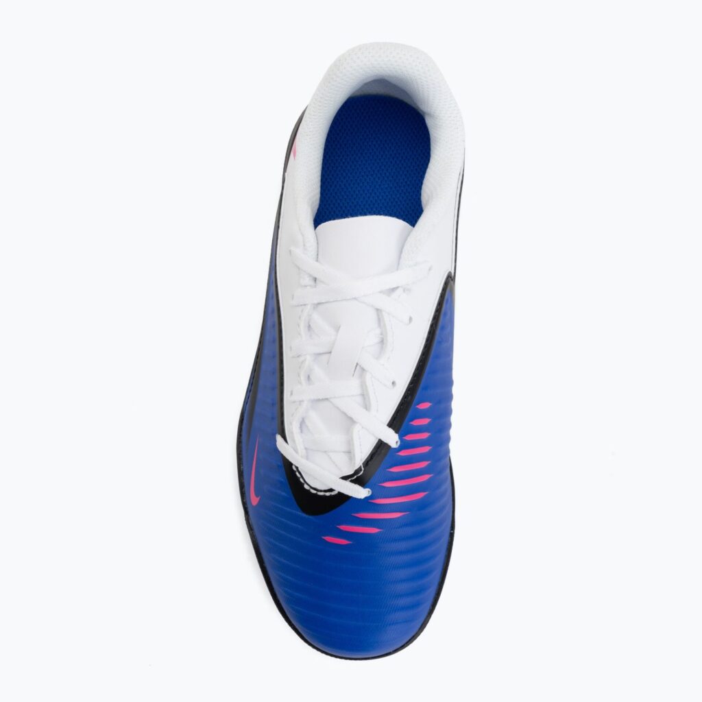 Детские футбольные бутсы Nike Jr. Phantom 6 Low Club TF racer blue/white/pink blast