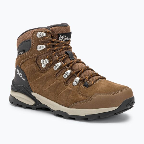 Женские ботинки Jack Wolfskin Refugio Texapore Mid brown/apricot