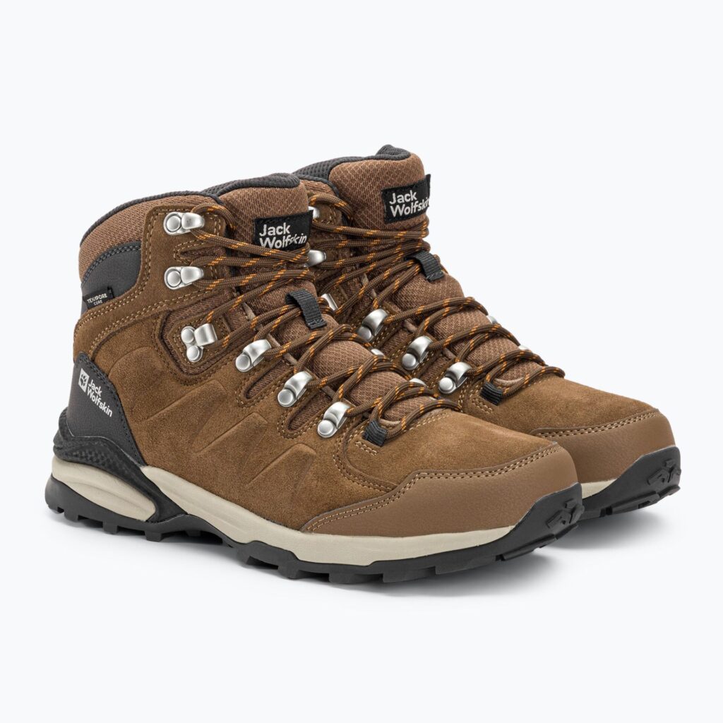 Женские ботинки Jack Wolfskin Refugio Texapore Mid brown/apricot
