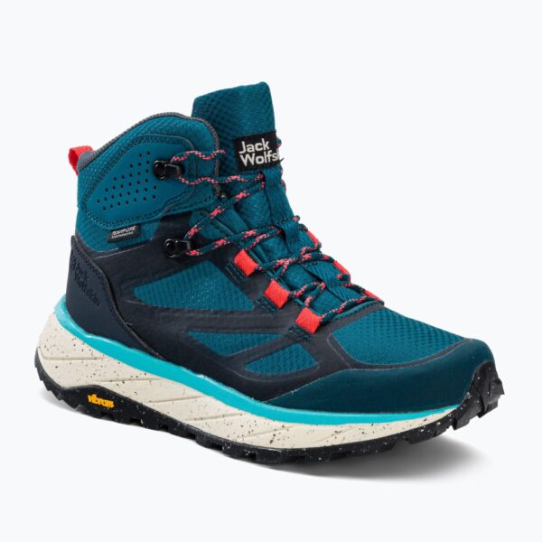 Женские ботинки Jack Wolfskin Terraventure Texapore Mid blue/coral