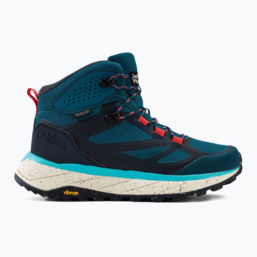 Женские ботинки Jack Wolfskin Terraventure Texapore Mid blue/coral