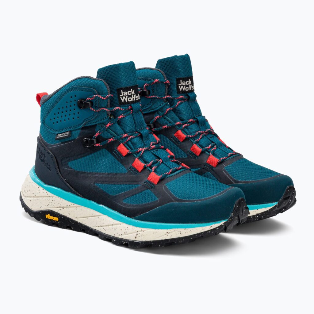 Женские ботинки Jack Wolfskin Terraventure Texapore Mid blue/coral