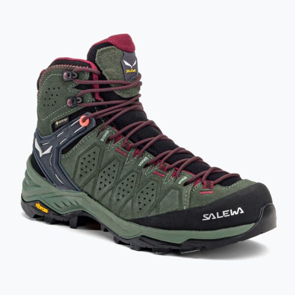 Кроссовки Женские ботинкиSalewa Alp 2 Mid GTX duck green/rhododendon