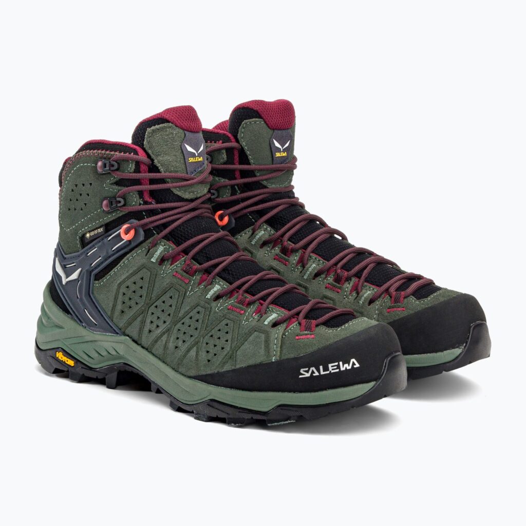 Кроссовки Женские ботинкиSalewa Alp 2 Mid GTX duck green/rhododendon