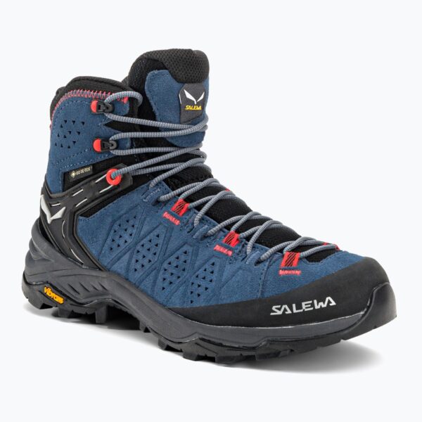 Кроссовки Женские ботинкиSalewa Alp 2 Mid GTX java blue/fluo coral