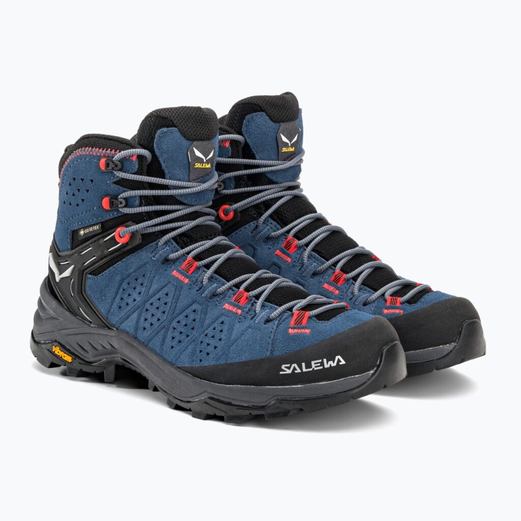 Кроссовки Женские ботинкиSalewa Alp 2 Mid GTX java blue/fluo coral