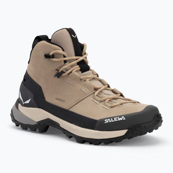 Женские ботинкиSalewa Puez Leather Mid Ptx quicksand/onyx
