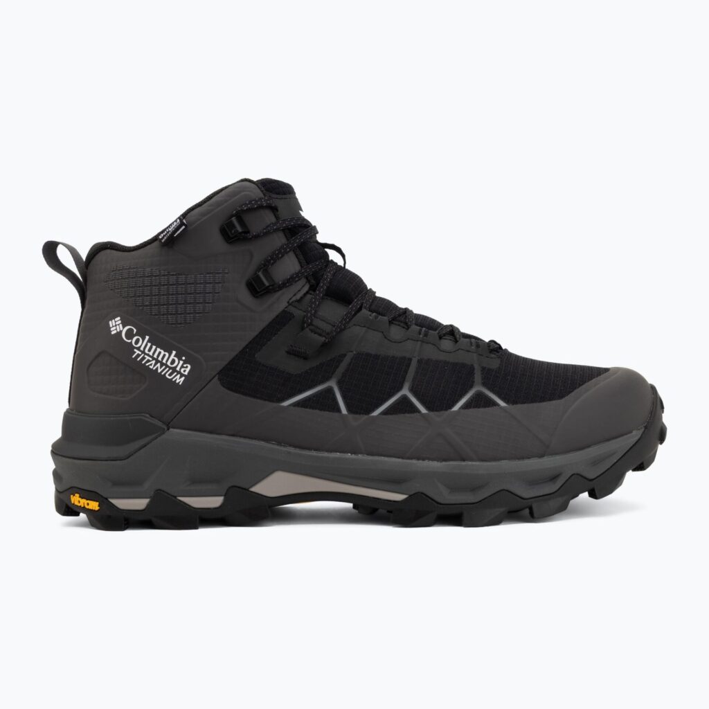 Мужские треккинговые ботинкиColumbia Peakfreak Titanum Outdry Mid black/ti titanium