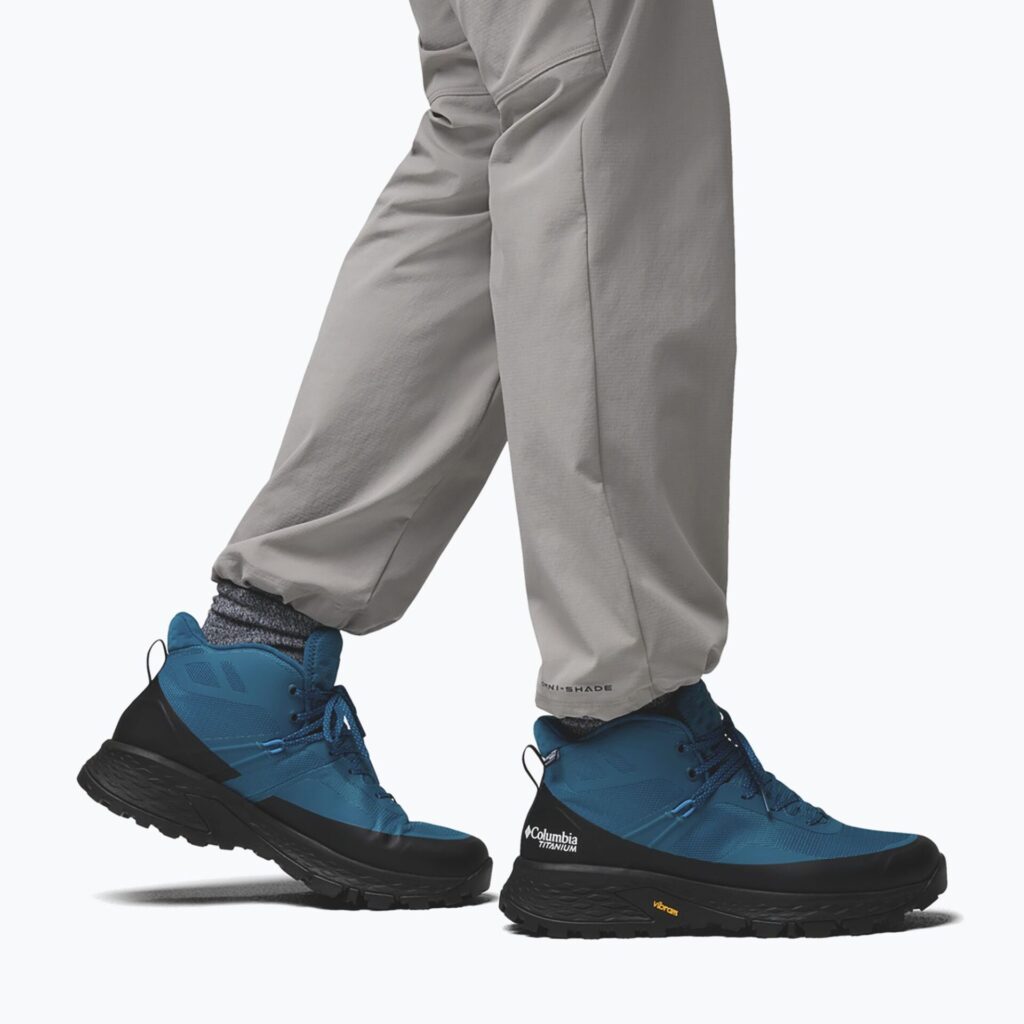 Мужские треккинговые ботинкиColumbia Tellurix Titanum Outdry Mid phoenix blue/black