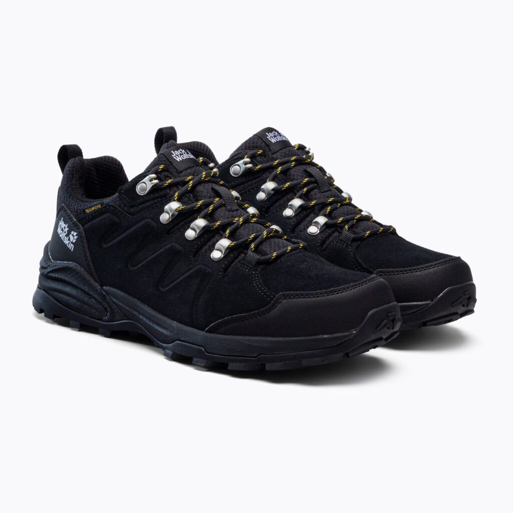 Мужские кроссовки Jack Wolfskin Refugio Texapore Low phantom/ burly yellow xt
