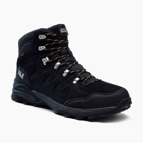 Мужские кроссовки Jack Wolfskin Refugio Texapore Mid phantom/ burly yellow xt