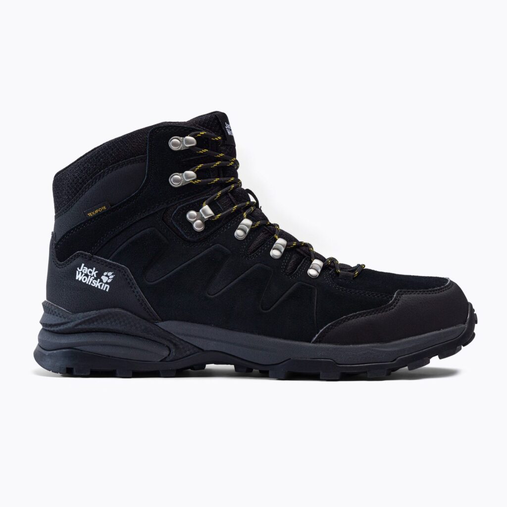 Мужские кроссовки Jack Wolfskin Refugio Texapore Mid phantom/ burly yellow xt