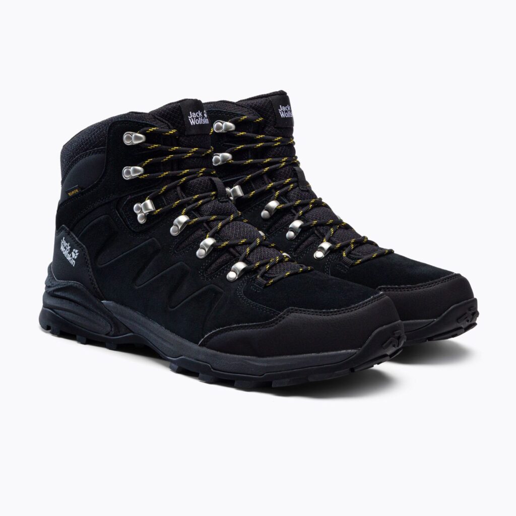 Мужские кроссовки Jack Wolfskin Refugio Texapore Mid phantom/ burly yellow xt