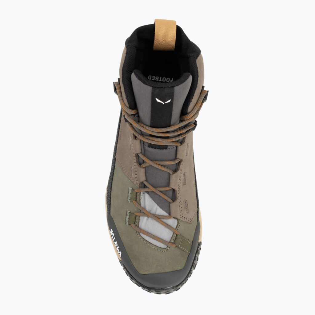 Ботинки мужские Salewa Puez Leather Mid Ptx bungee cord/onyx