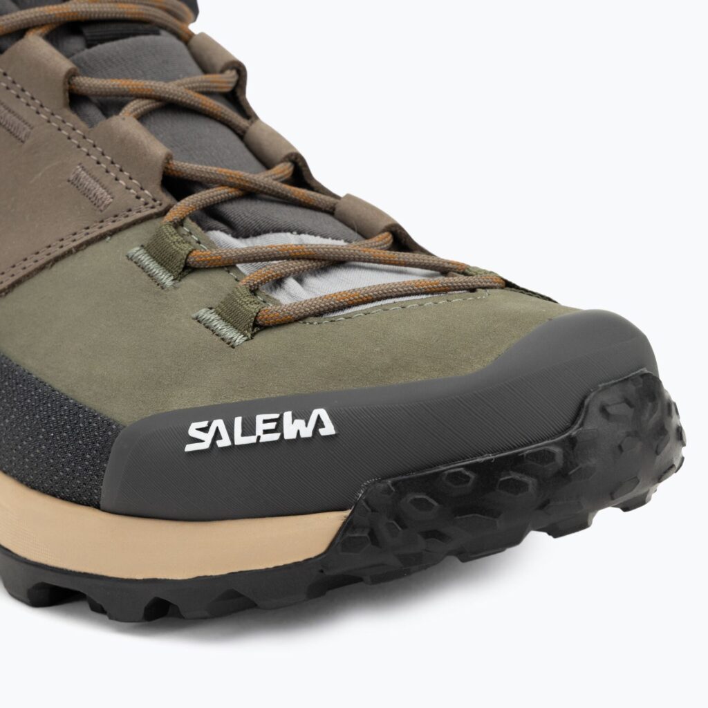 Ботинки мужские Salewa Puez Leather Mid Ptx bungee cord/onyx