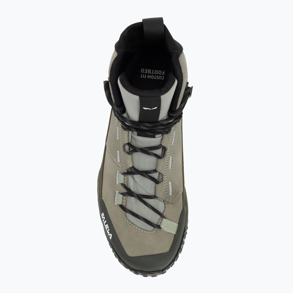 Ботинки мужские Salewa Puez Leather Mid Ptx shadow/dark olive