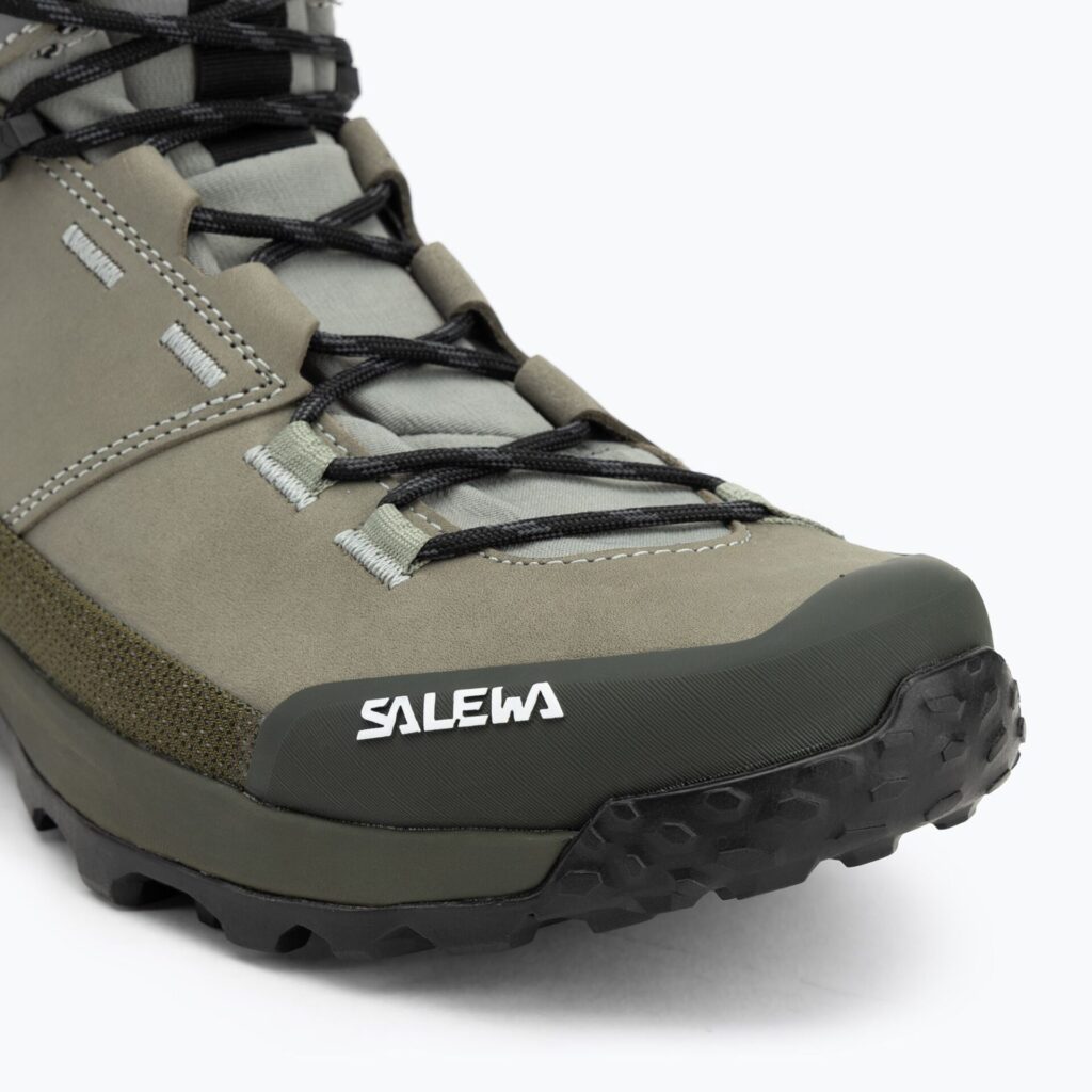 Ботинки мужские Salewa Puez Leather Mid Ptx shadow/dark olive
